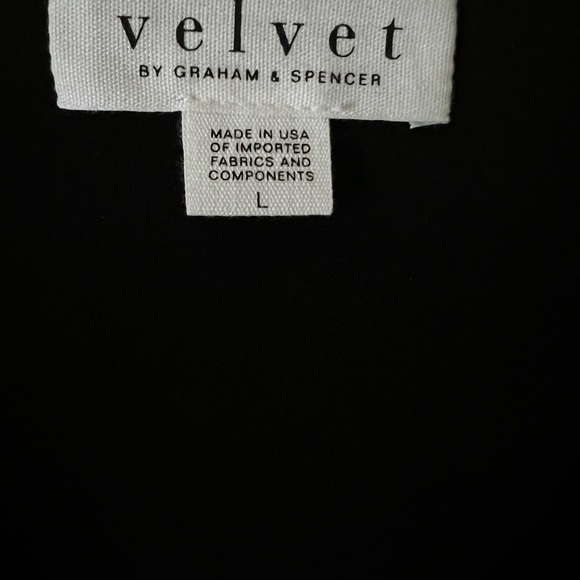 Velvet brand black dress, faux wrap style, size L - Picture 4 of 4